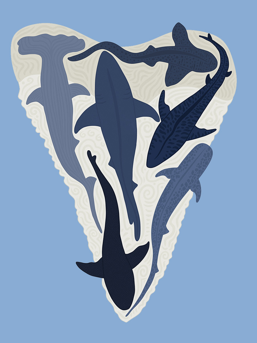 Gathering Of Sharks | Placement Print