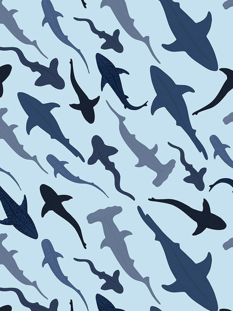Ocean Predators | Seamless Pattern
