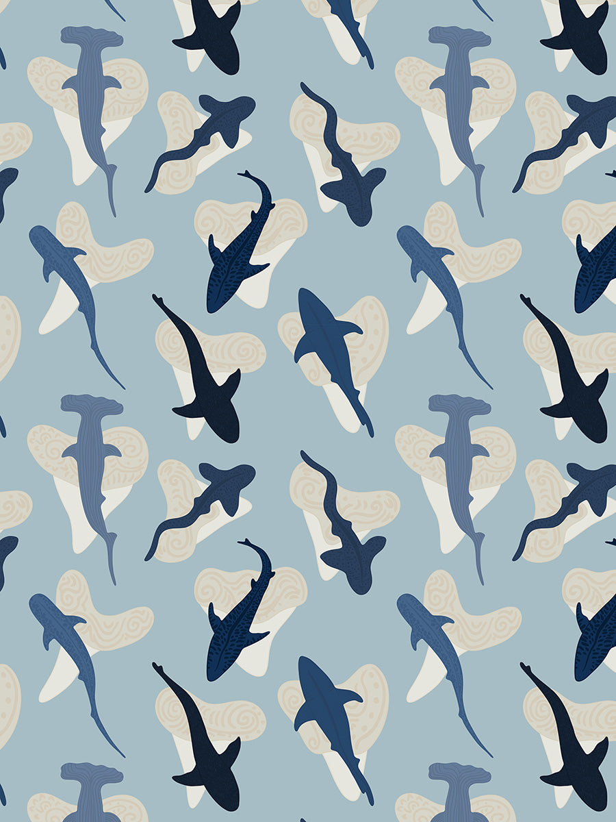 Sharks In Abundance | Seamless Pattern