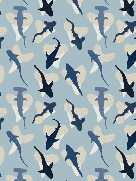 Sharks In Abundance | Seamless Pattern